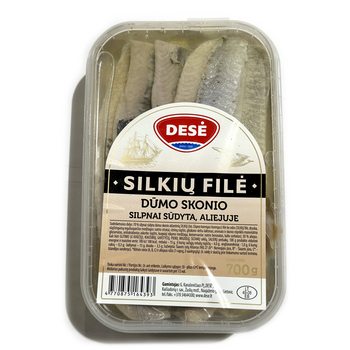 Dese Filety śledziowe w oleju wędzone 700g