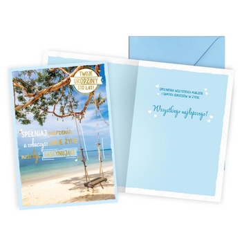 Karnet PR-527 Urodziny (huśtawka)