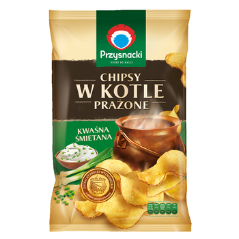 Przysnacki Chipsy w Kotle prażone kwaśna śmietana 125 g