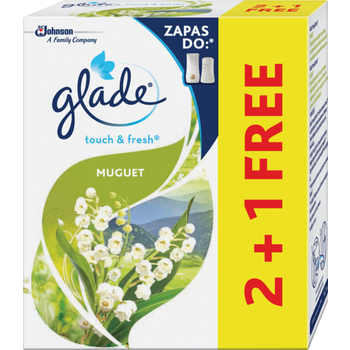 Odświeżacz powietrza Glade TOUCH&FRESH fresh muget zapas 2+1 3x10ml